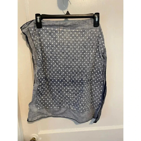 Dark Blue & White Polka Dot Fabric Square - Picture 5 of 7